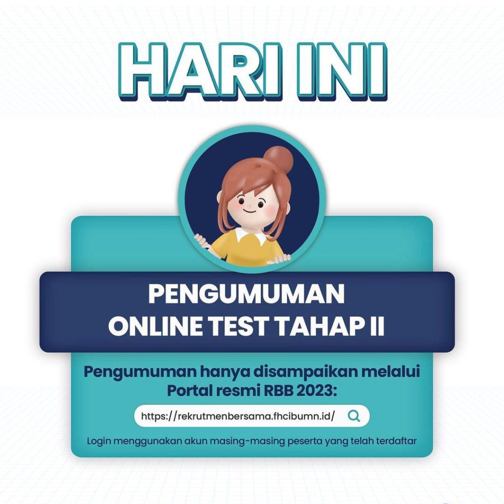 Pengumuman Tes BUMN Tahap II. (Foto: Instagram @kementerianbumn)