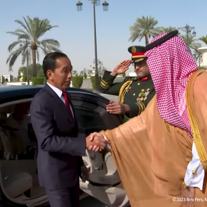 Presiden Jokowi Bertemu PM Arab Saudi Mohammed bin Salman al-Saud