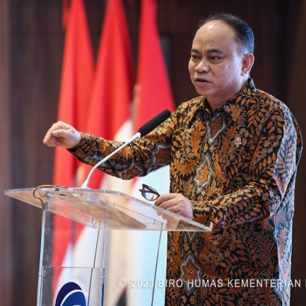 Menkominfo Budi Arie Setiadi sampaikan instuksi sapu judol untuk mempercepat pemberantasan judi online. FOTO: kominfo.go.id