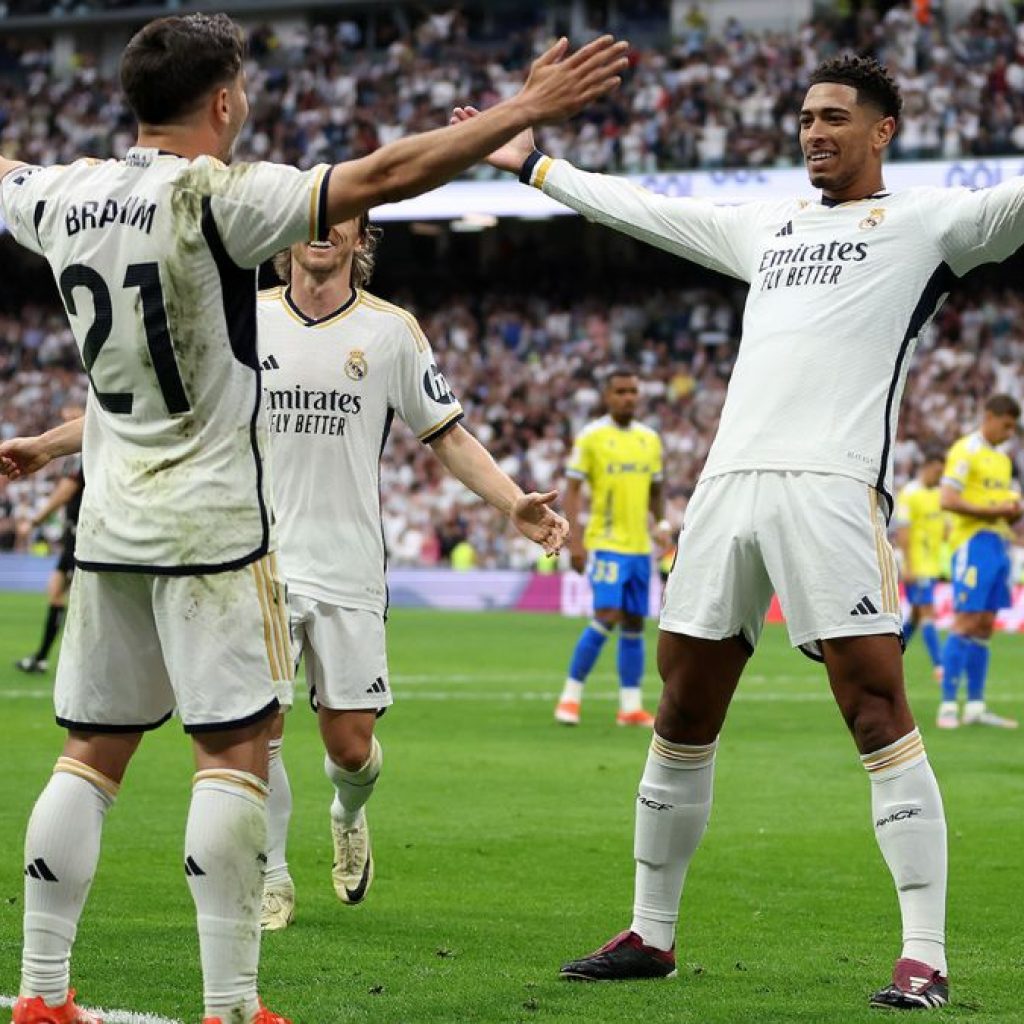 TUTURPEDIA - Kalahkan Cadiz dengan Skor Telak, Real Madrid Kunci Gelar La Liga 2023/2024