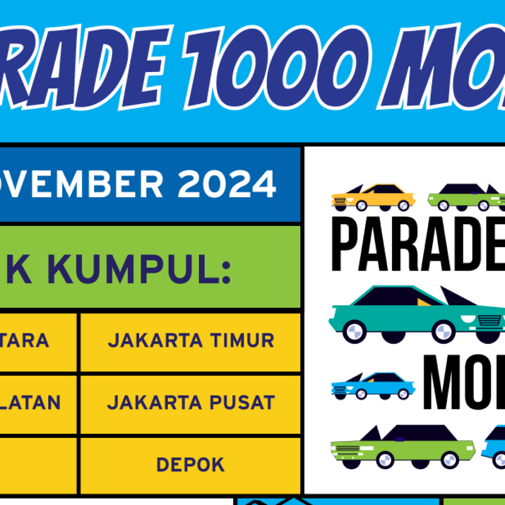 Parade 1.000 mobil jadi salah satu kegiatan di MUF GJAW 2024. Foto: Seven Event