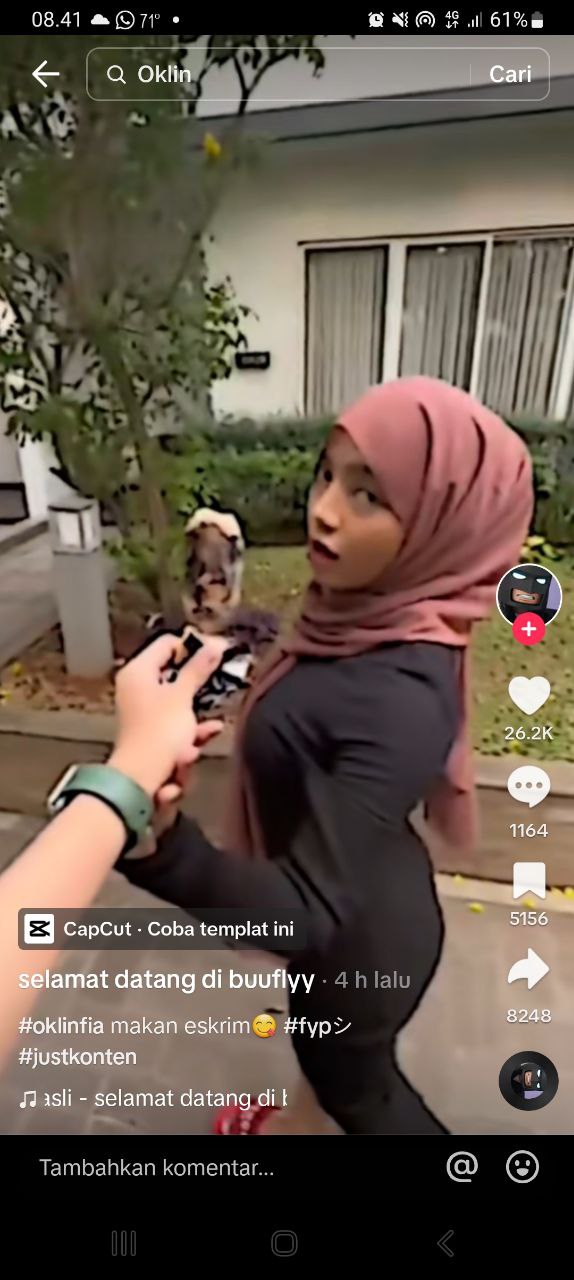 Oklin Fia. (Foto: TikTok @buuflyy)