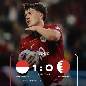 Gol Ole Romeny Bawa Timnas Indonesia Hancurkan Bahrain 1-0, Peluang Lolos Piala Dunia 2026 Makin Nyata!
