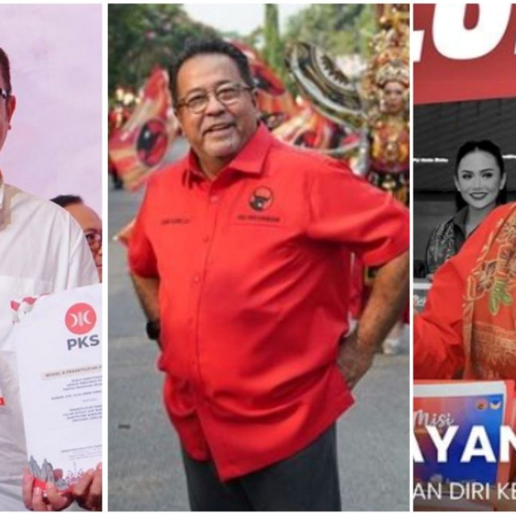 Daftar artis yang maju Pilkada 2024. Foto: Kolase Tuturpedia