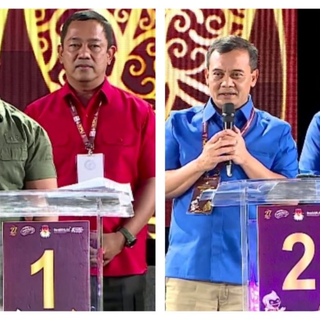 Hasil quick count Pilkada Jateng versi Litbang Kompas unggulkan pasangan Luthfi-Taj Yasin. Foto: Kolase Tuturpedia