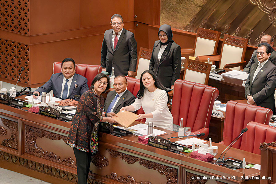 DPR RI sahkan Undang-Undang APBN 2024. FOTO: Website Kemenkeu.