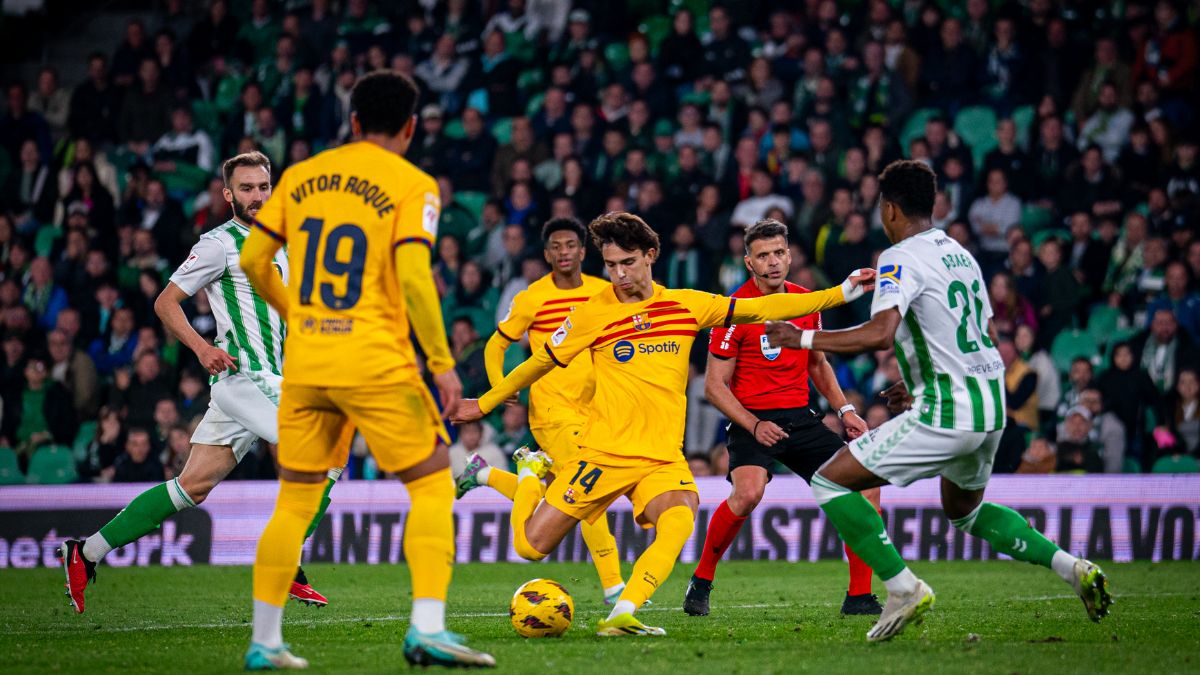 Barcelona kandaskan Real Betis dengan skor 4-2. Foto: x.com/FCBarcelona