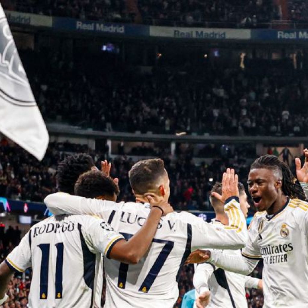Real Madrid kalahkan Braga dan kini lolos 16 besar Liga Champions. Foto: X.com/realmadrid