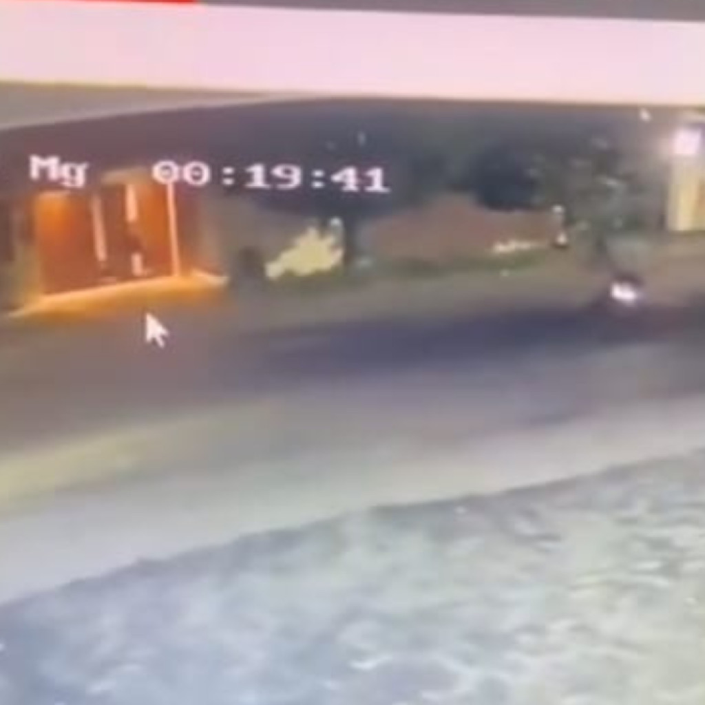 Rekaman video CCTV tempat kejadian penembakan GRO yang dilakukan oleh Aipda RZ. Foto: x.com/Mdy_Asmara1701