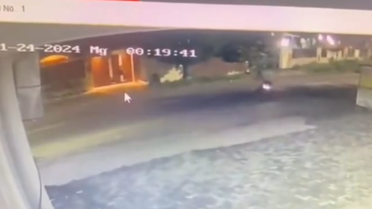 Rekaman video CCTV tempat kejadian penembakan GRO yang dilakukan oleh Aipda RZ. Foto: x.com/Mdy_Asmara1701