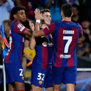 Dua Gol Ferran dan Fermin Antar Barcelona Kalahkan Shakhtar Donetsk