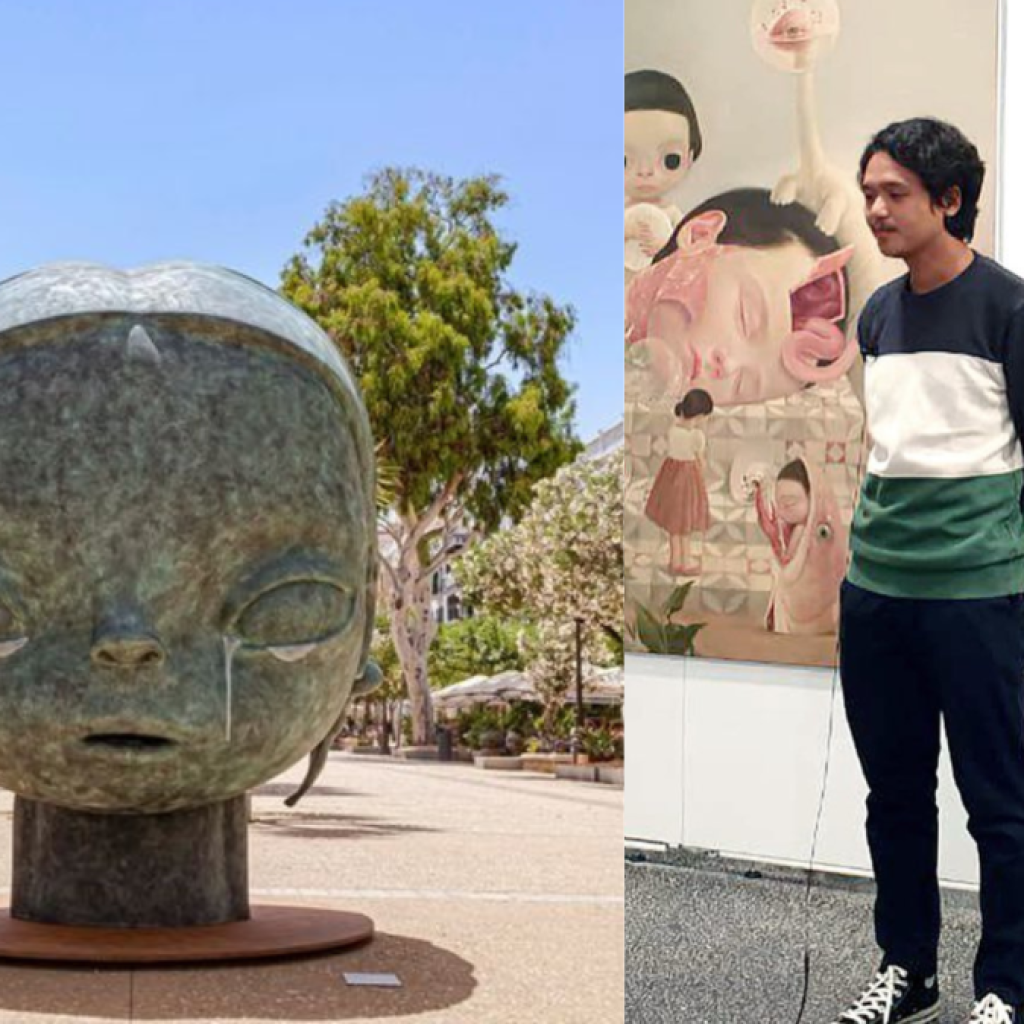Patung karya Roby Dwi Antono di Ibiza bernama Nalakala. Foto: Instagram @canartibiza dan @dwiantonoroby