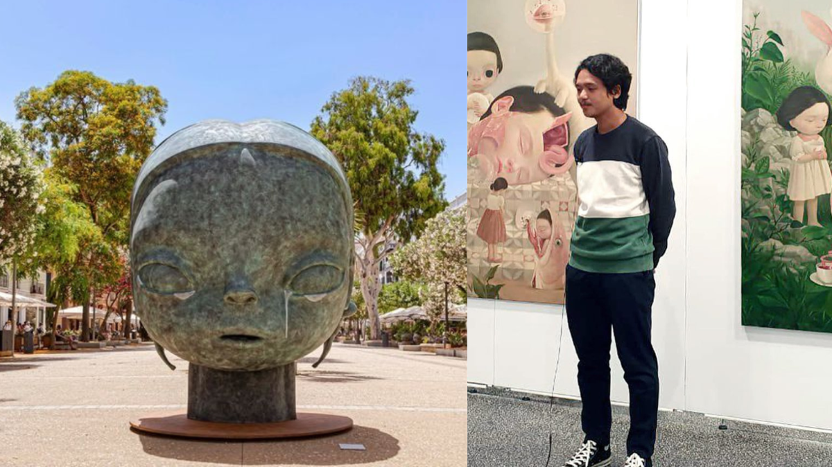 Patung karya Roby Dwi Antono di Ibiza bernama Nalakala. Foto: Instagram @canartibiza dan @dwiantonoroby