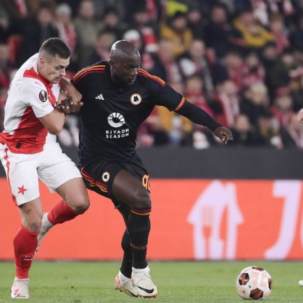 AS Roma harus takluk pada Slavia Praha di Liga Europa. Foto: X.com/OfficialASRoma