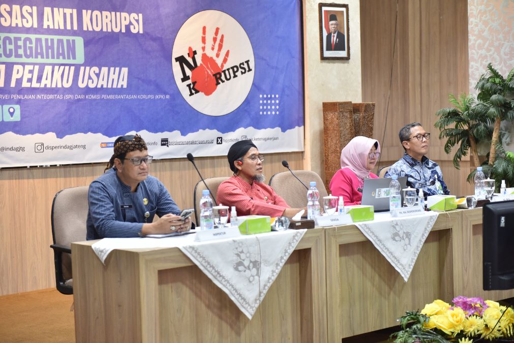 Pemprov Jateng melakukan sosialisasi antikorupsi untuk pelaku usaha. Foto: Istimewa