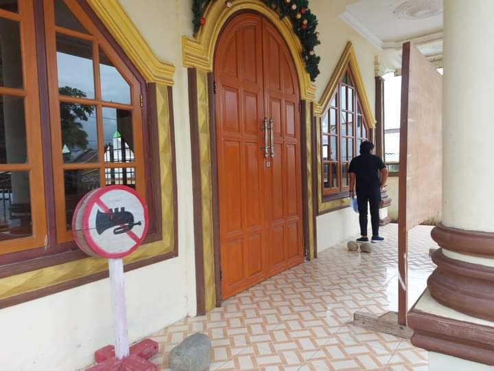 Komitmen Dinkes Bolmong terhadap sanitasi di tempat ibadah. Foto: Istimewa